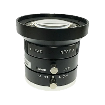 3.5 mm focal length, 1 MP lens, 1/1.8”, F2.4