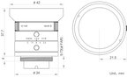 LS-HF03524M-MP dimensions (mm)