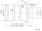 LS-KF5028M-12MP dimensions (mm)