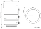 LS-MV1236M-MP dimensions (mm)