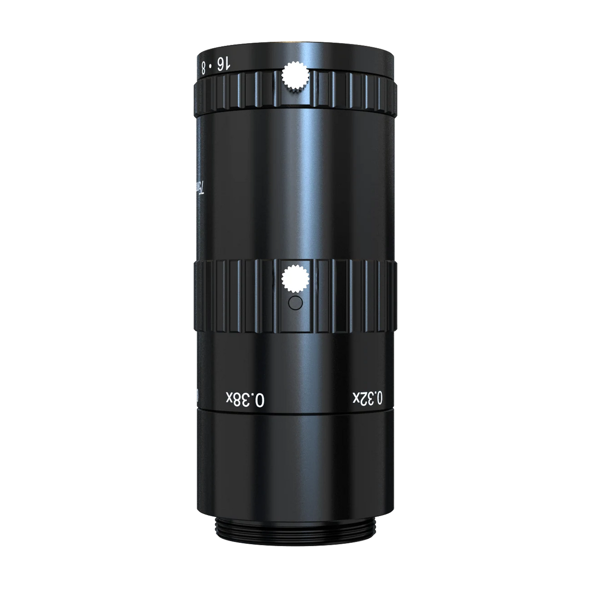 75mm, F3.8, 1.1", C-mount, Macro lens (257 mm (-0.38X) to 471 mm (-0.18X)) (LS-FFL-1458)