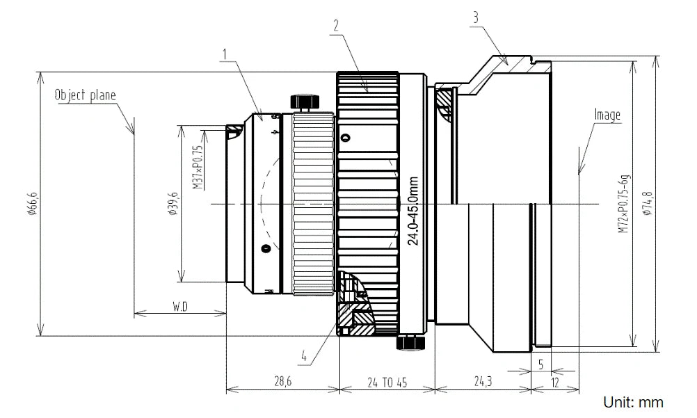 LS-FFL-1432 dimensions (mm)