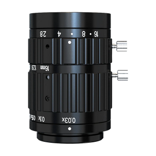 16mm, F2.8, 1.1", C-mount, Macro lens (52 mm (-0.25X) to 546 mm (-0.03X)) (LS-KF1628M-ML)