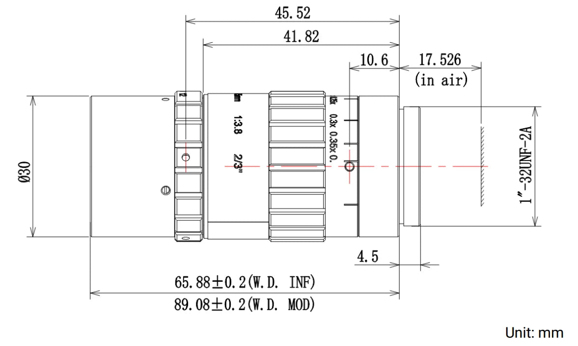 LS-MF7538M-ML dimensions (mm)