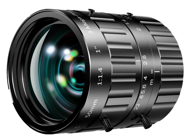 50 mm, F1.4, 1", 900-1700 nm, C-mount, SWIR lens