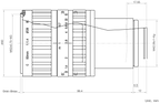 LS-AF5014M-M42-NIR dimensions (mm)