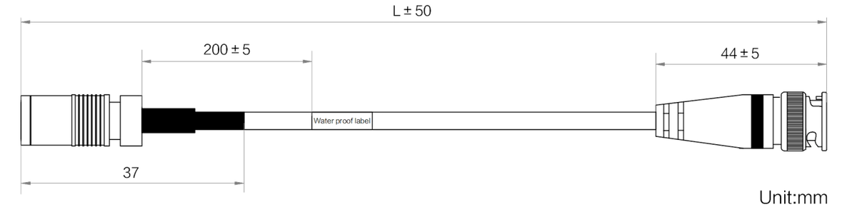 LS-CBL-0155 dimensions (mm)