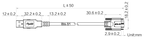 LS-CBL-0144 dimensions (mm)
