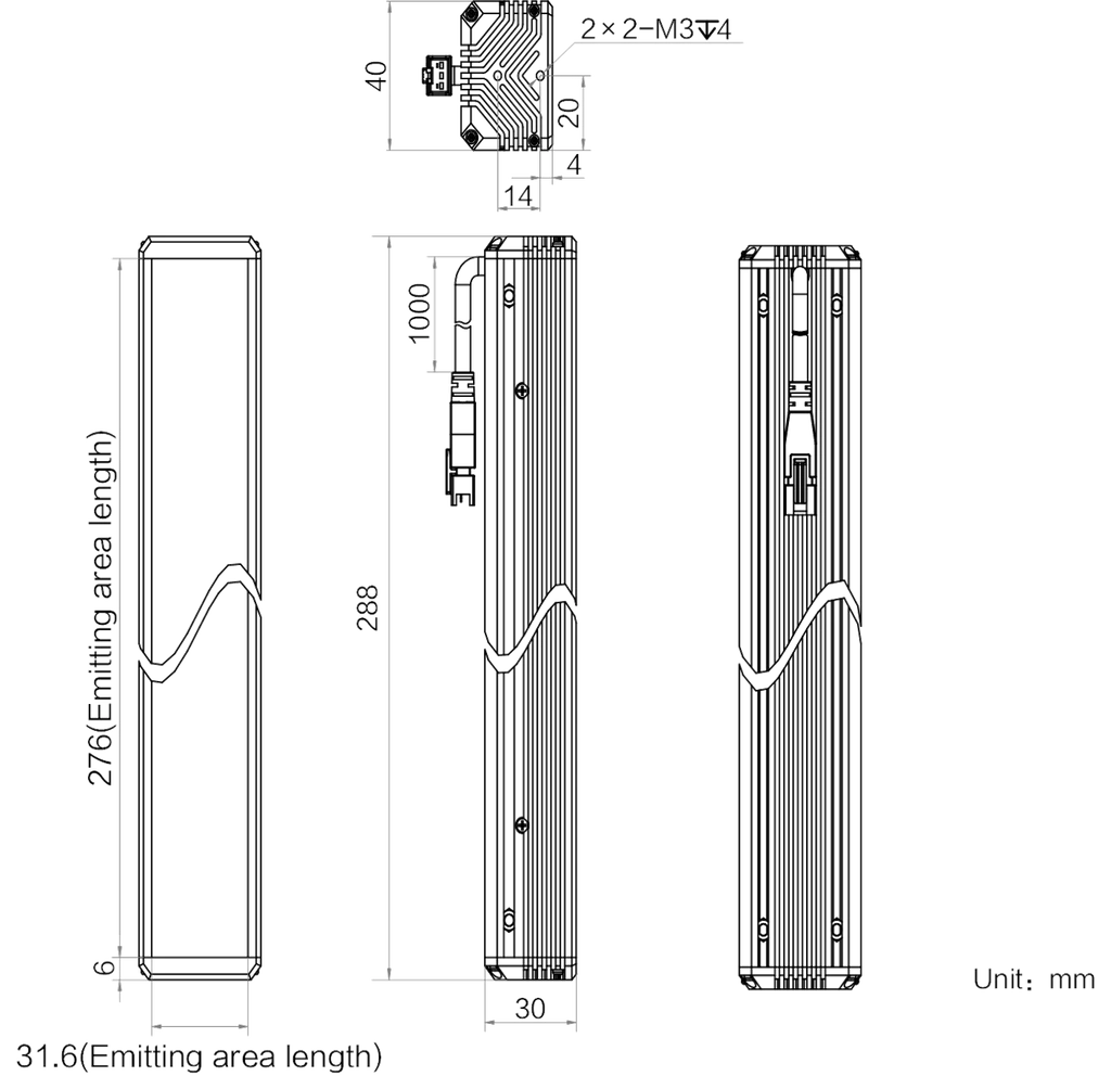 LS-BAR-1137 dimensions (mm)