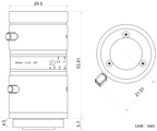 LS-MF5028M-8MP dimensions (mm)
