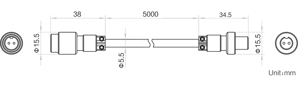 LS-LAC-0023 dimensions (mm)