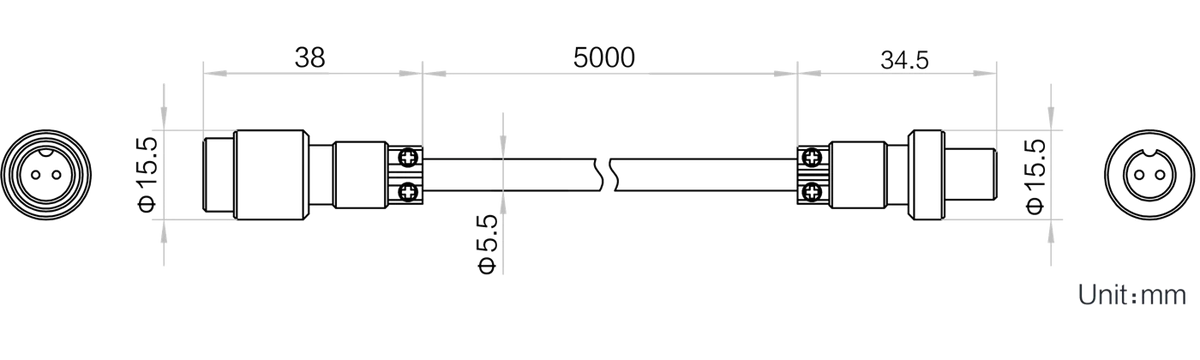 LS-LAC-0023 dimensions (mm)