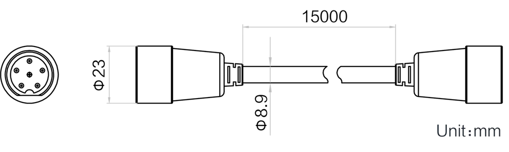 LS-LW-015-1-G dimensions (mm)