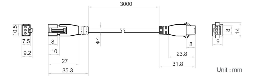 LS-LAC-0021 dimensions (mm)