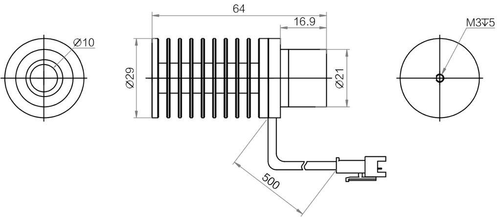 LS-SPT-0152 dimensions (mm)