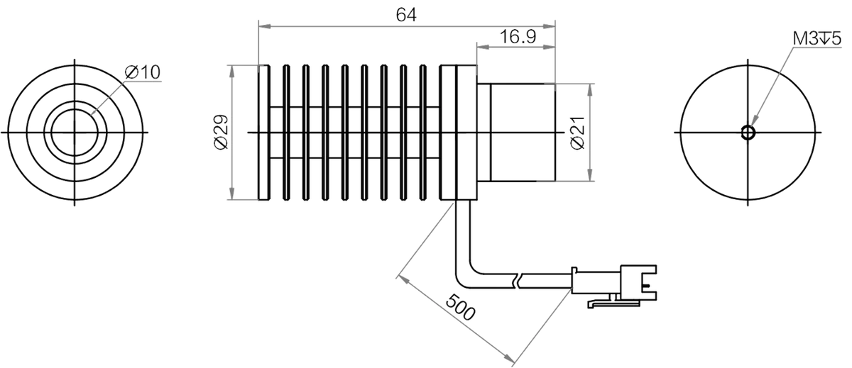 LS-SPT-0152 dimensions (mm)