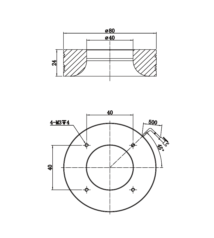 LS-RNG-0544 dimensions (mm)