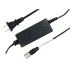 Power Cord, P10 12-pin circular connector (female) to AC 2-prong plug, A end: 4000 mm; End B: 1000 mm (LS-ACP-H12P-ADP24V1A-ST-4M)