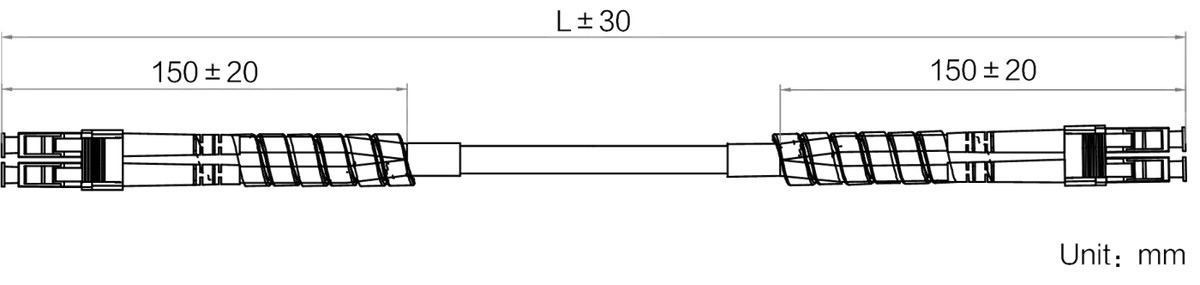 LS-CBL-0001 dimensions (mm)