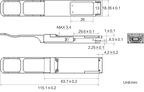 LS-CBL-0026 dimensions (mm)