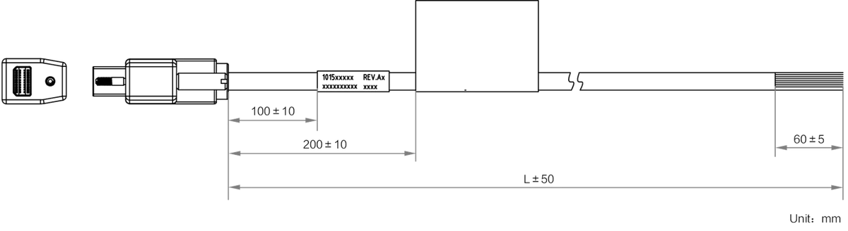 LS-CBL-0232 dimensions (mm)