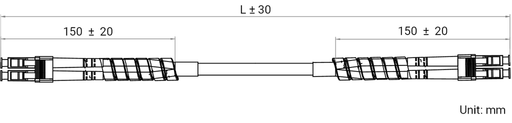 LS-CBL-0010 dimensions (mm)