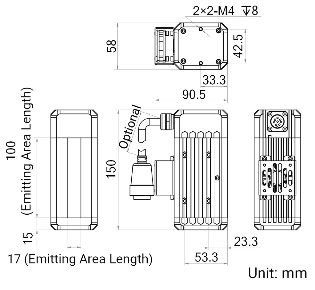 LS-LSC-0618 dimensions (mm)