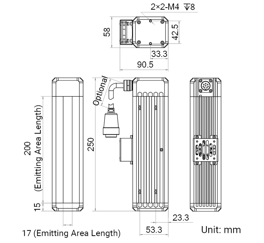 LS-LSC-0619 dimensions (mm)