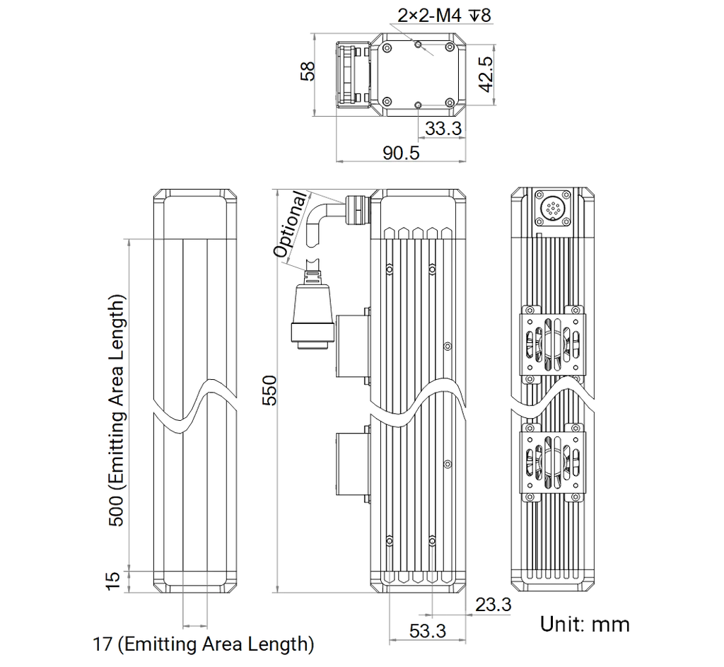LS-LSC-0622 dimensions (mm)