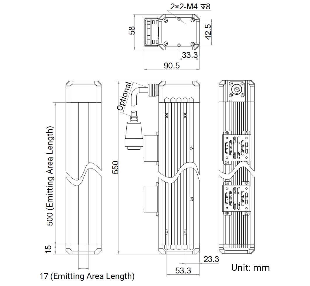 LS-LSC-0622 dimensions (mm)