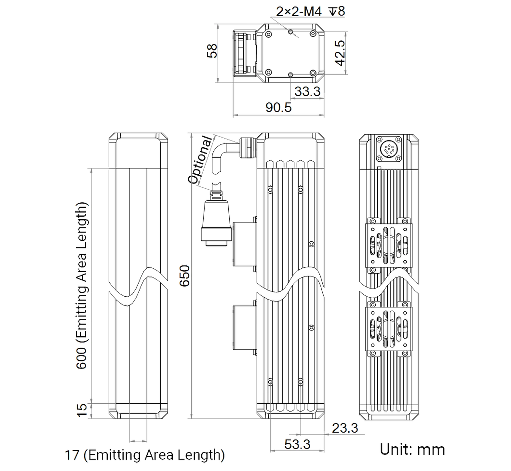 LS-LSC-0623 dimensions (mm)