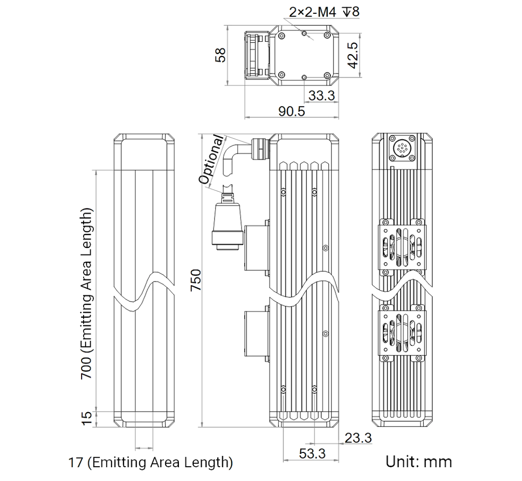 LS-LSC-0624 dimensions (mm)