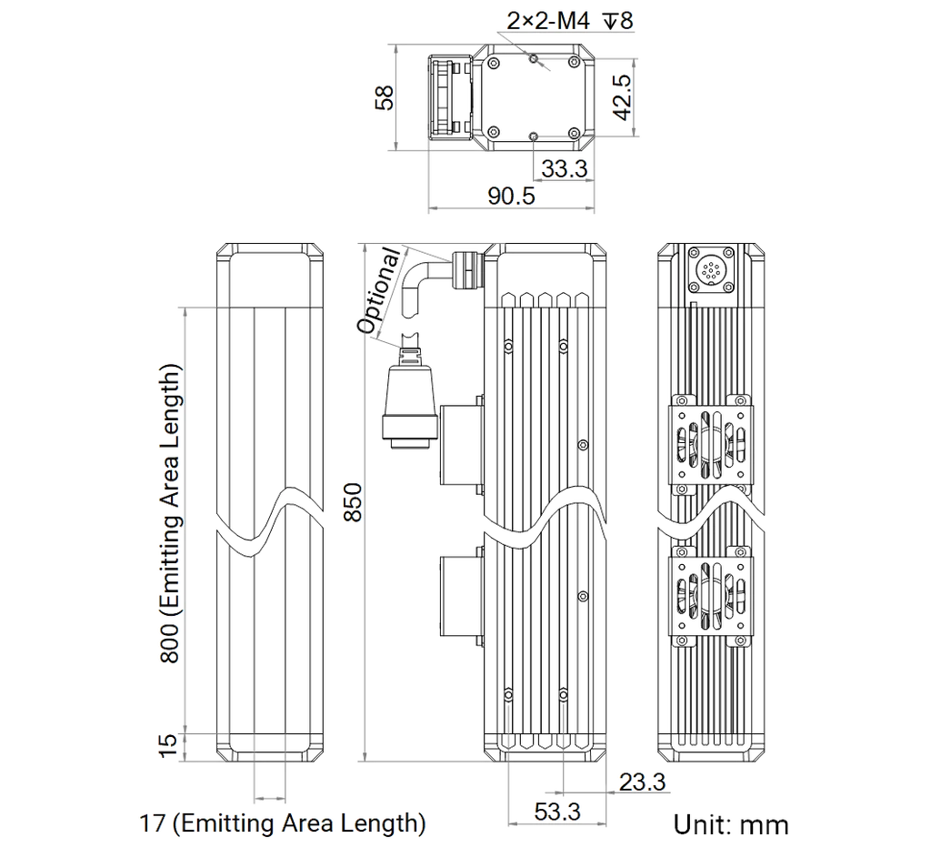 LS-LSC-0625 dimensions (mm)