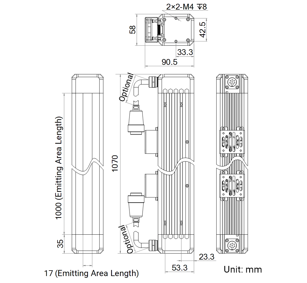 LS-LSC-0627 dimensions (mm)