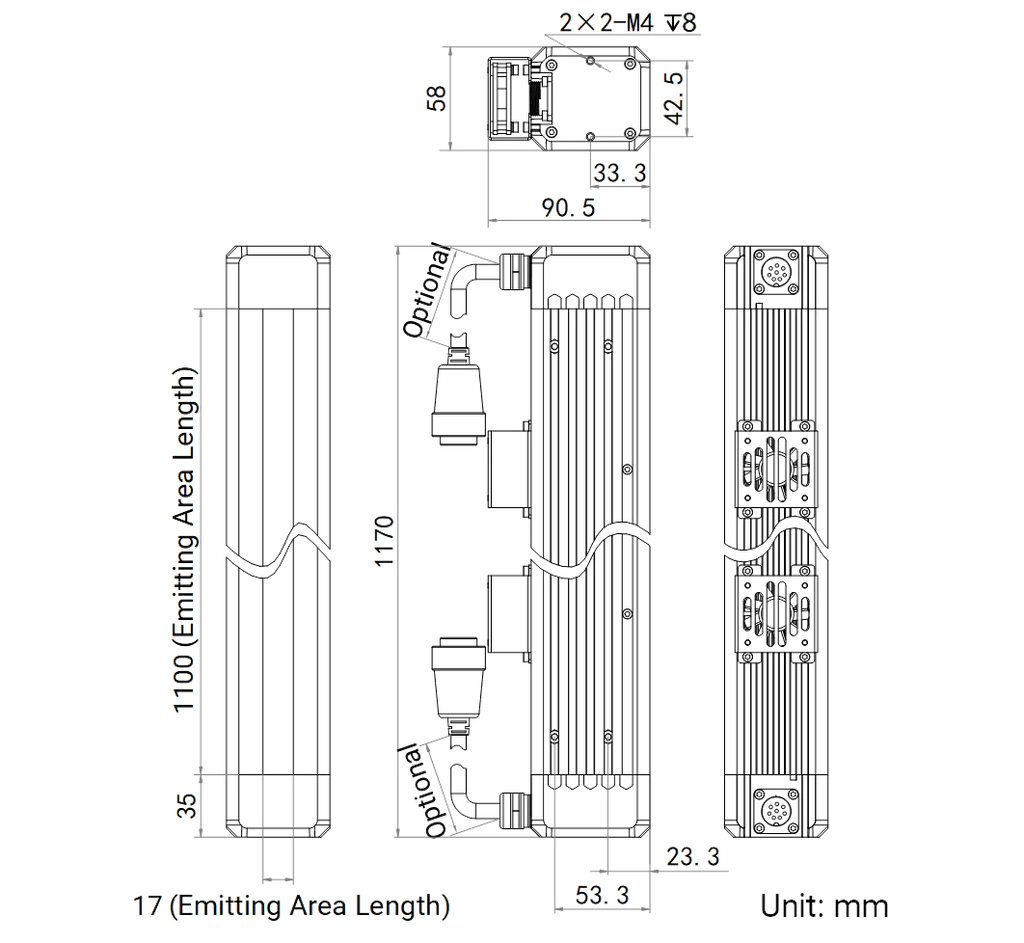 LS-LSC-0628 dimensions (mm)