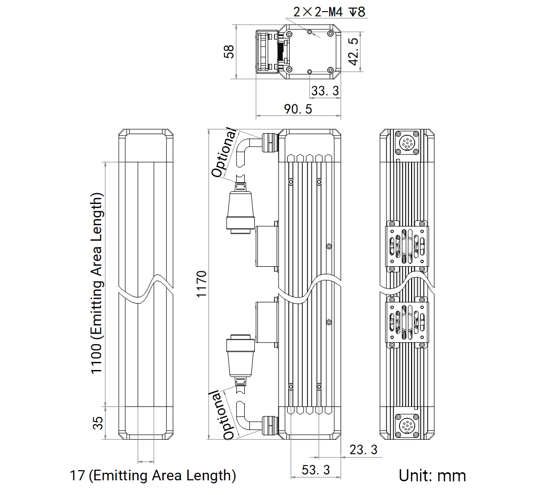 LS-LSC-0628 dimensions (mm)