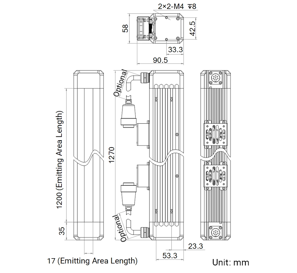 LS-LSC-0629 dimensions (mm)