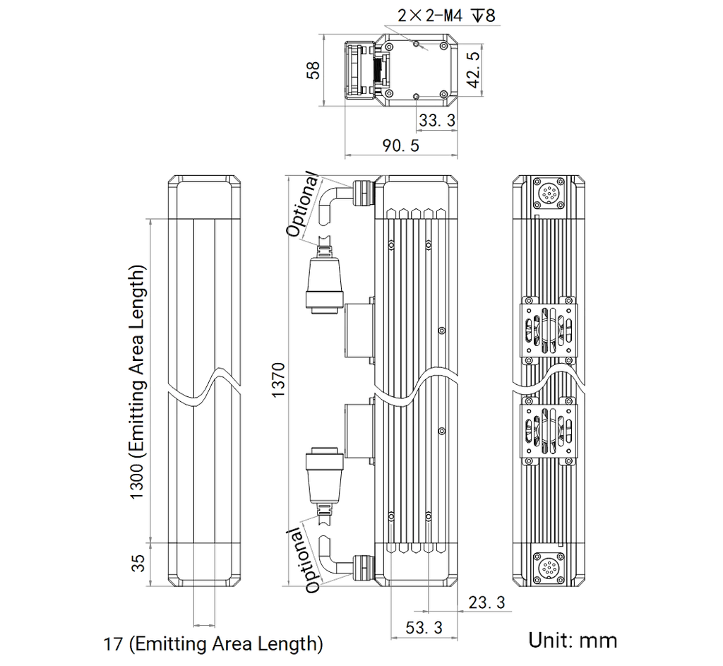 LS-LSC-0630 dimensions (mm)
