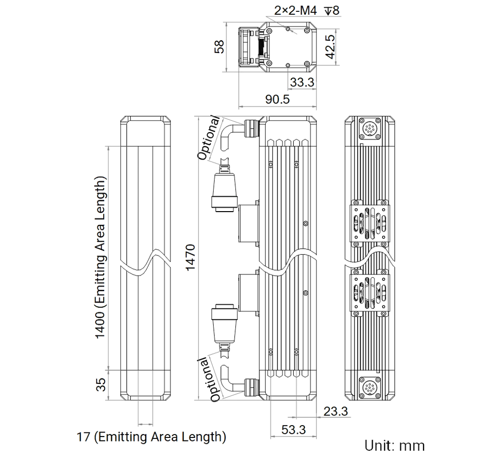 LS-LSC-0631 dimensions (mm)