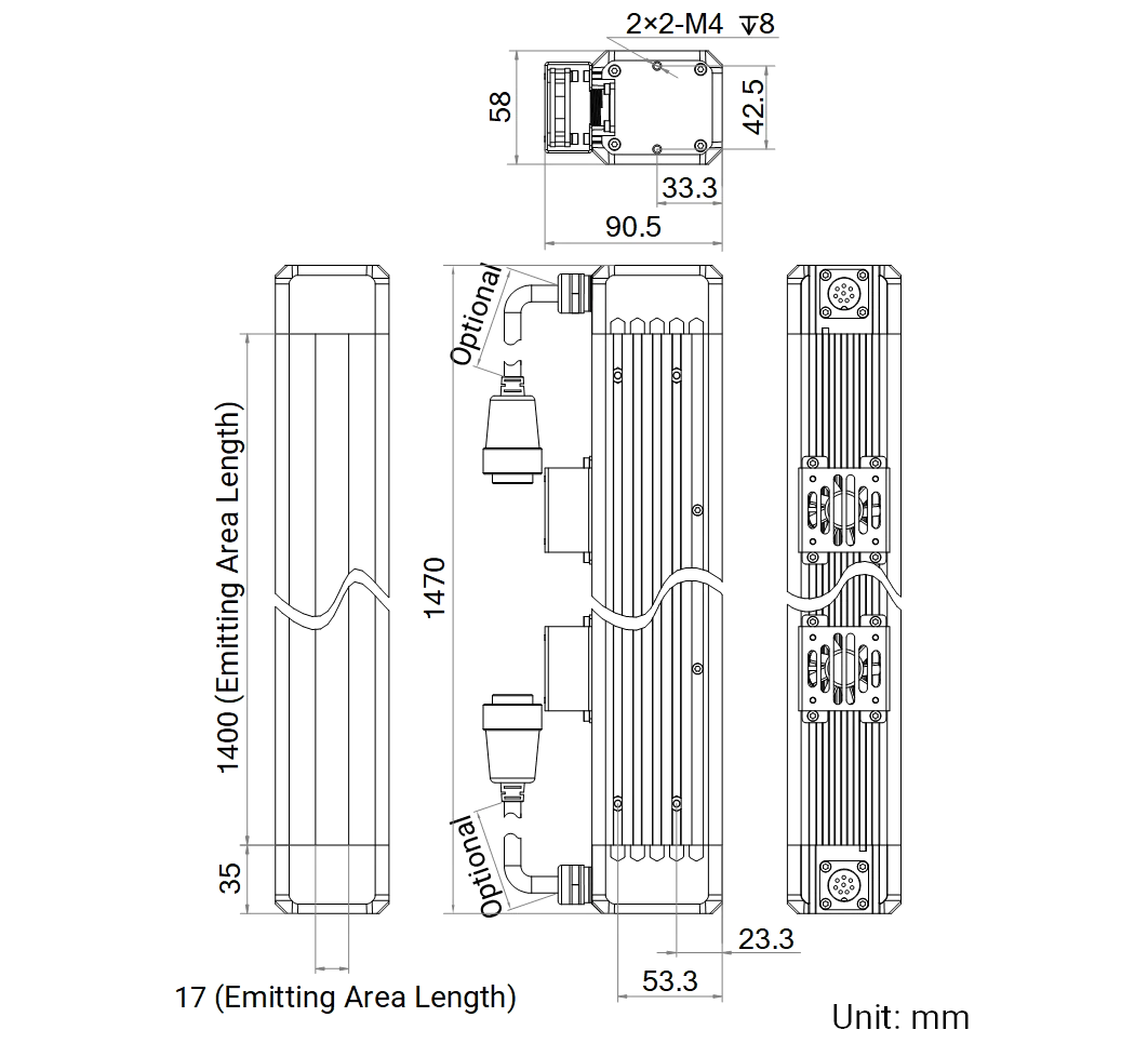 LS-LSC-0631 dimensions (mm)