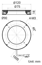LS-RNG-0539 dimensions (mm)