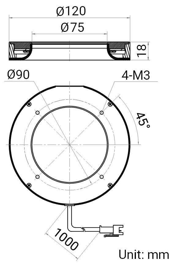 LS-RNG-0539 dimensions (mm)