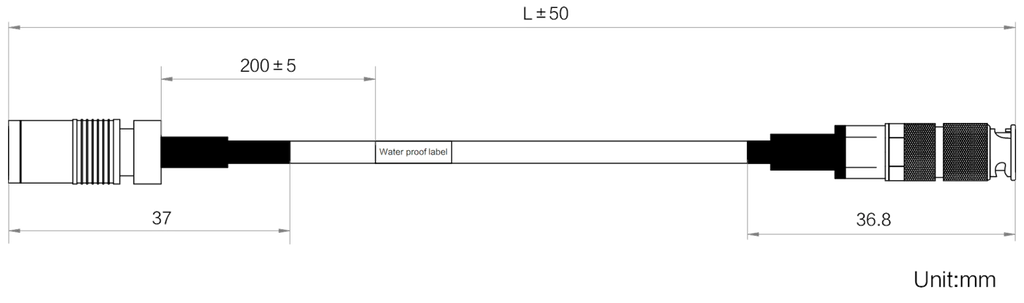 LS-CBL-0167 dimensions (mm)