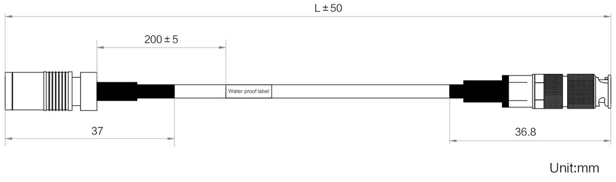 LS-CBL-0168 dimensions (mm)
