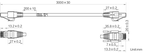 LS-CBL-0022 dimensions (mm)
