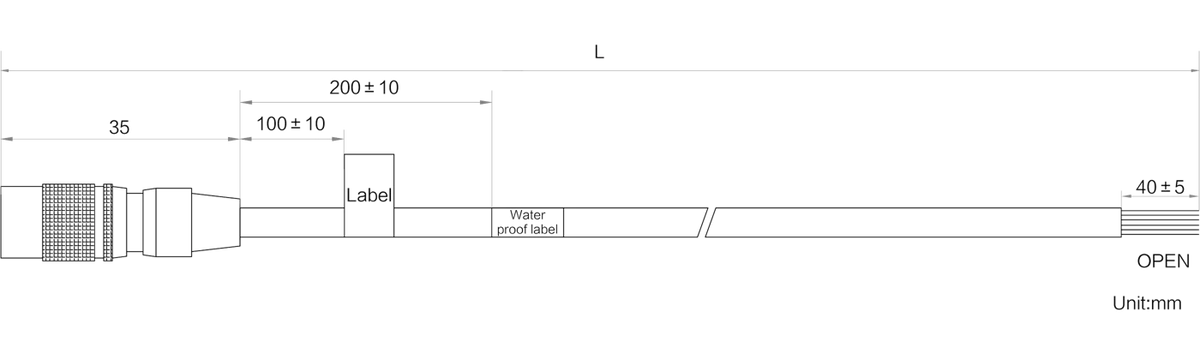 LS-CBL-0292 dimensions (mm)