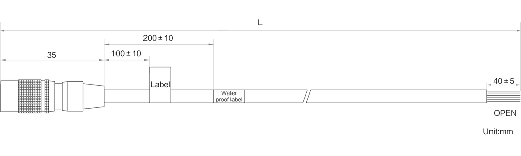 LS-CBL-0296 dimensions (mm)