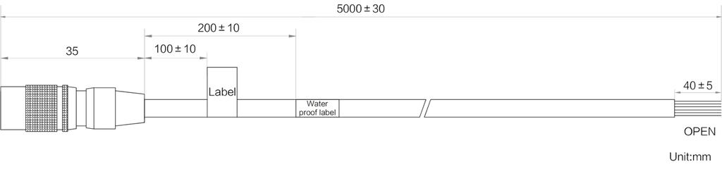 LS-CBL-0282 dimensions (mm)
