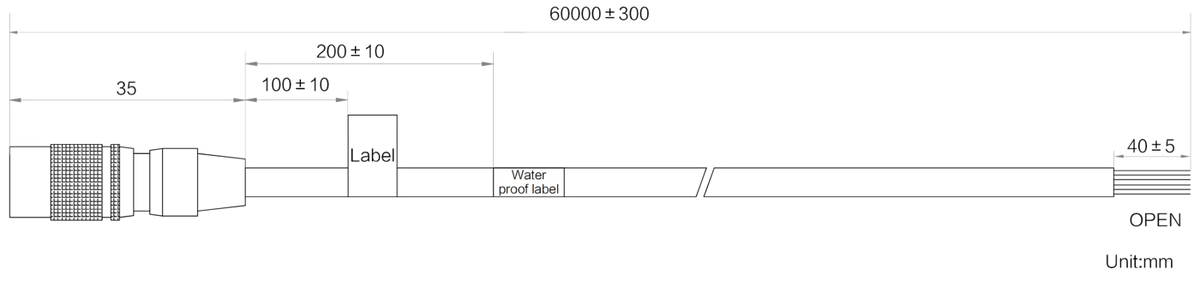 LS-CBL-0287 dimensions (mm)
