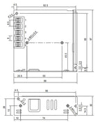 LRS-75-48 dimensions (mm)